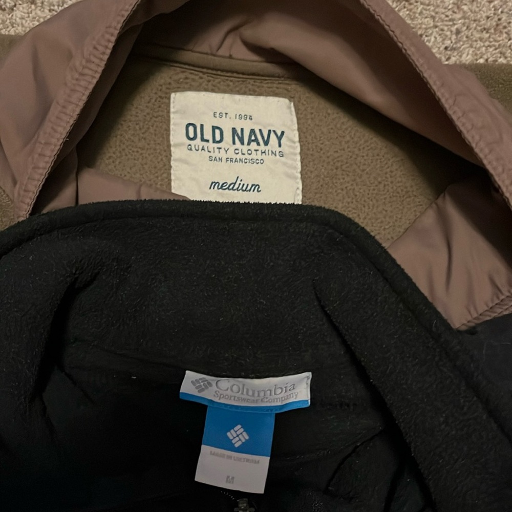 Fleece zip ups